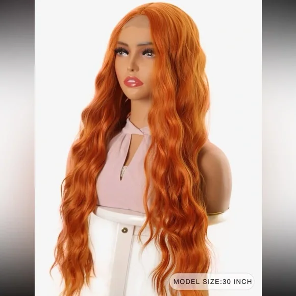 Lace Front Extra Long Curly Synthetic Wig